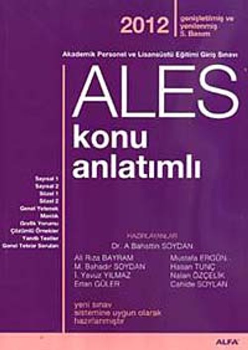 ALES Konu Anlatımlı