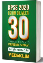 2020 KPSS Eğitim Bilimleri Gelişim Psikolojisi Tamamı Çözümlü 30 Deneme