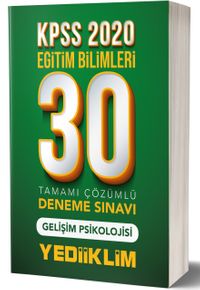 2020 KPSS Eğitim Bilimleri Gelişim Psikolojisi Tamamı Çözümlü 30 Deneme