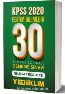 2020 KPSS Eğitim Bilimleri Gelişim Psikolojisi Tamamı Çözümlü 30 Deneme - Kolektif