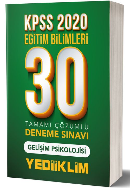 2020 KPSS Eğitim Bilimleri Gelişim Psikolojisi Tamamı Çözümlü 30 Deneme