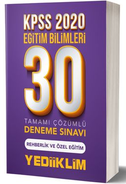 2020 KPSS Eğitim Bilimleri Rehberlik ve Özel Eğitim Tamamı Çözümlü 30 Deneme