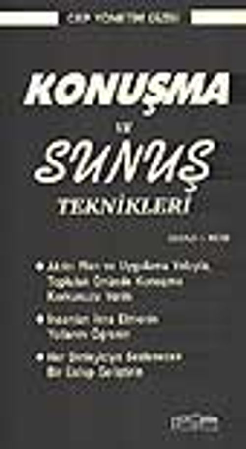 Konuşma ve Sunuş Teknikleri