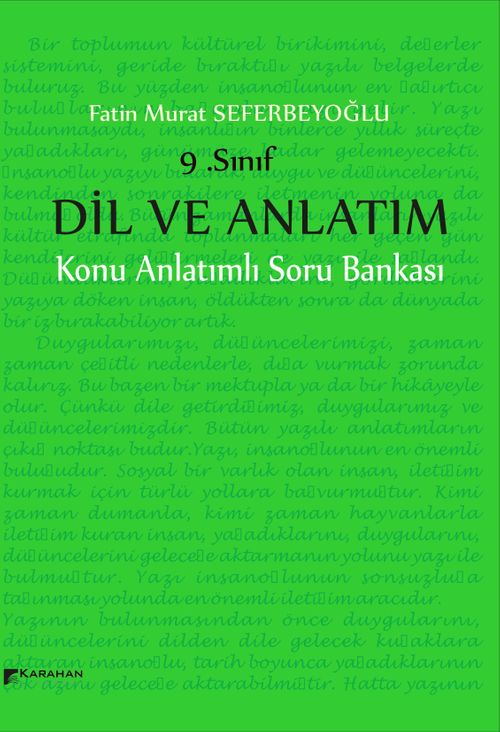 9. Sınıf Dil ve Anlatım Konu Anlatımlı Soru Bankası