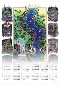 2020 Takvimli Poster - Minyaturler - Nusret Çolpan
