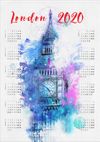 2020 Takvimli Poster - Şehirler - London - Big Ben