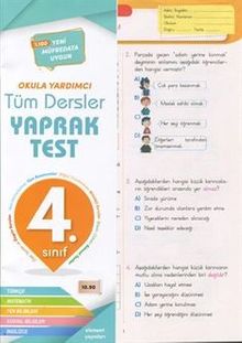 4. Sınıf Tüm Dersler Yaprak Test 47 Test 703 Soru
