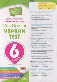 6. Sınıf Tüm Dersler Yaprak Test - Kolektif