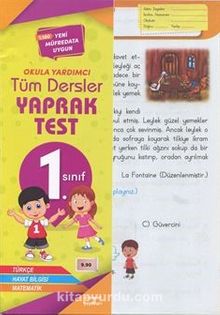 1. Sınıf Tüm Dersler Yaprak Test - Kolektif
