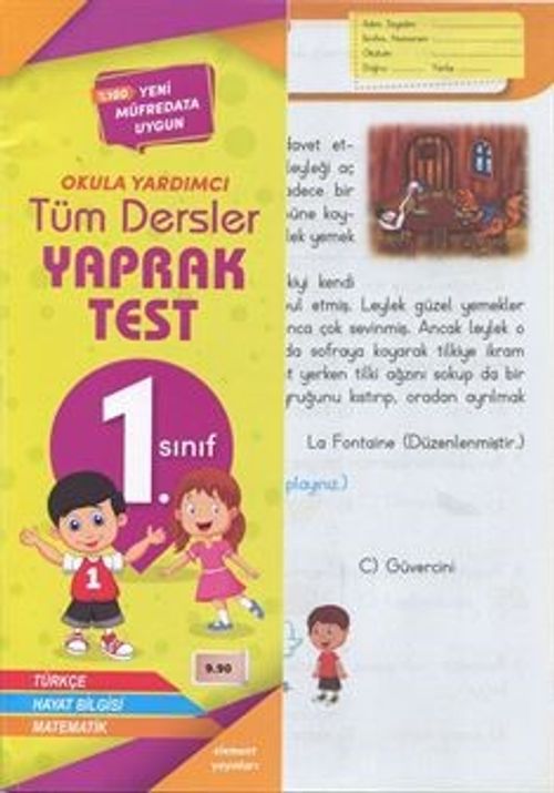 1. Sınıf Tüm Dersler Yaprak Test