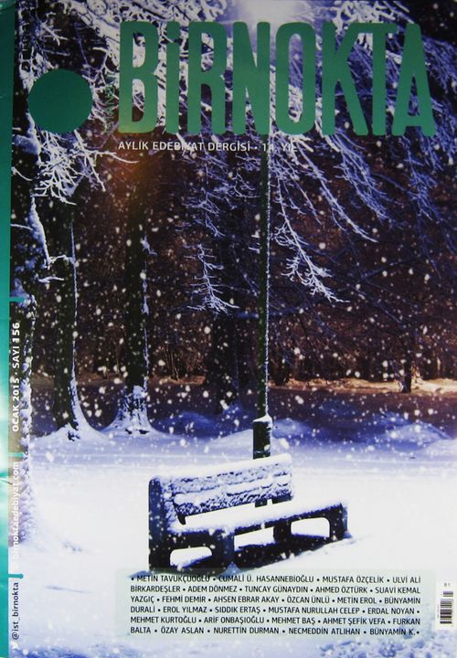 Bir Nokta / Aylık Edebiyat Dergisi / Yıl:14 Ocak Sayı:156