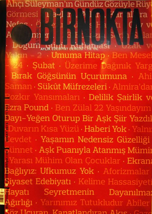 Bir Nokta / Aylık Edebiyat Dergisi / Yıl:14 Şubat Sayı:157