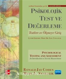 Psikolojik Test ve Değerleme & Testlere ve Ölçmeye Giriş - Psychological Testing and Assessment - Kolektif