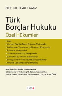 Türk Borçlar Hukuku (Özel Hükümler) / Cevdet Yavuz