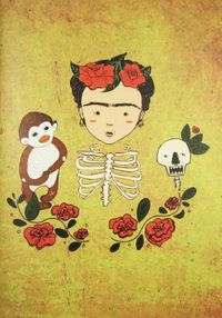 Frida (El Yapımı Defter-Küçük Boy)