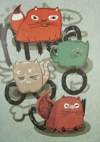 Kediler (El Yapımı Defter-Büyük Boy)