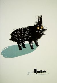 Moon Dog (El Yapımı Defter-Büyük Boy)