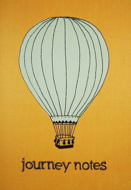 Journey Notes - Sarı (El Yapımı Defter-Büyük Boy)