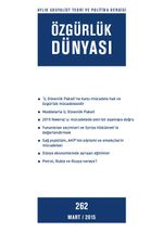 Özgürlük Dünyası / Aylık Sosyalist Teori ve Politika Dergisi / Mart 2015 Sayı:262