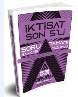 KPSS A Grubu İktisat Son 5 li Tamamı Çözümlü Soru Bankası