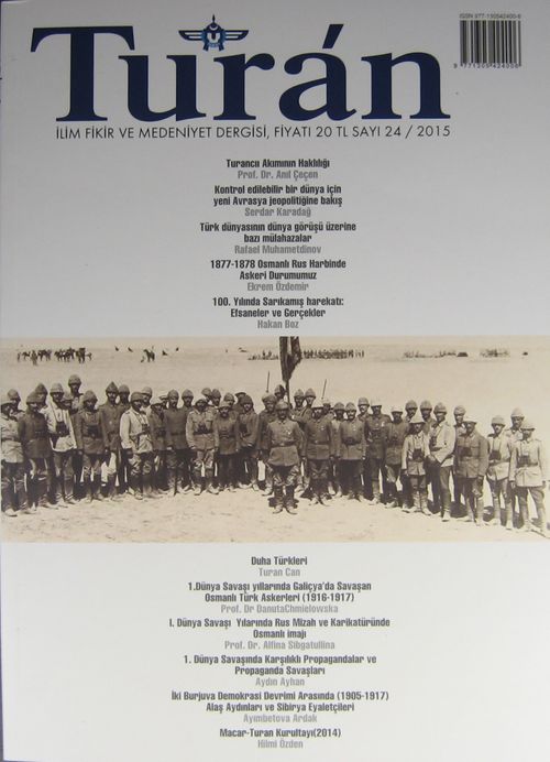 Turan İlim Fikir ve Medeniyet Dergisi / Sayı 24 -2015