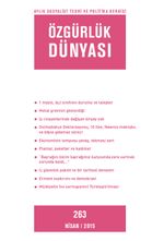 Özgürlük Dünyası / Aylık Sosyalist Teori ve Politika Dergisi / Nisan 2015 Sayı:263