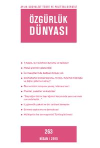 Özgürlük Dünyası / Aylık Sosyalist Teori ve Politika Dergisi / Nisan 2015 Sayı:263