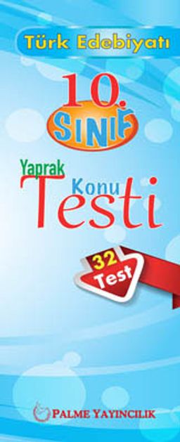 10.Sınıf Türk Edebiyatı Yaprak Konu Testi (32 Test)