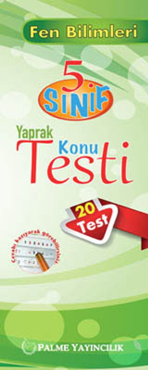 5.Sınıf Fen Bilimleri Yaprak Konu Testi (20 Test)