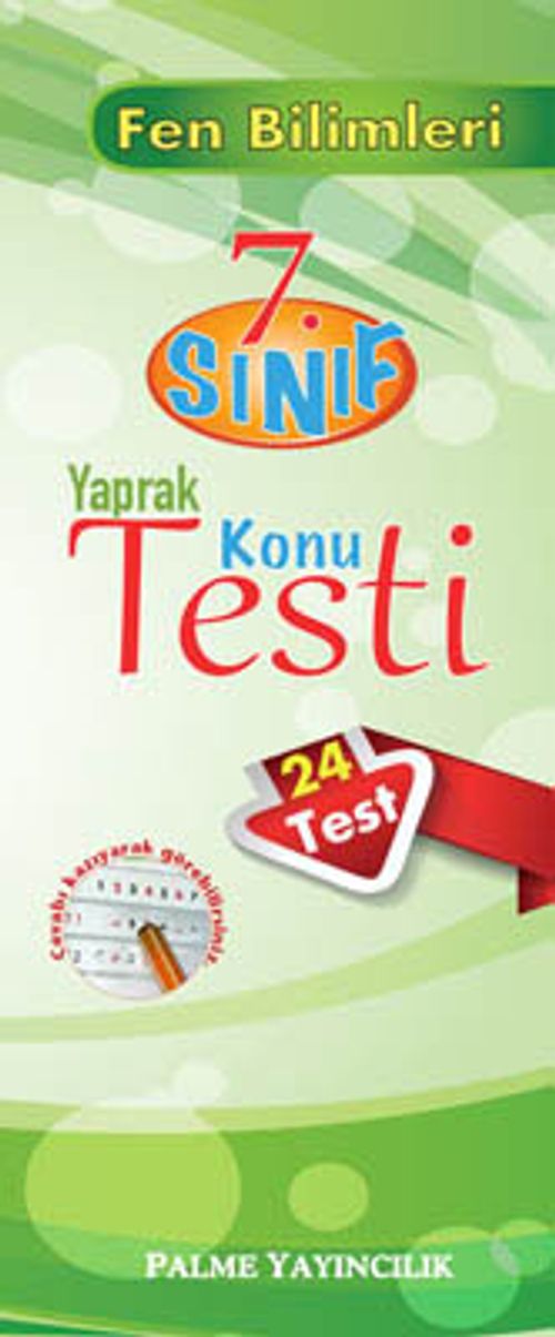 7.Sınıf Fen Bilimleri Yaprak Konu Testi (24 Test)