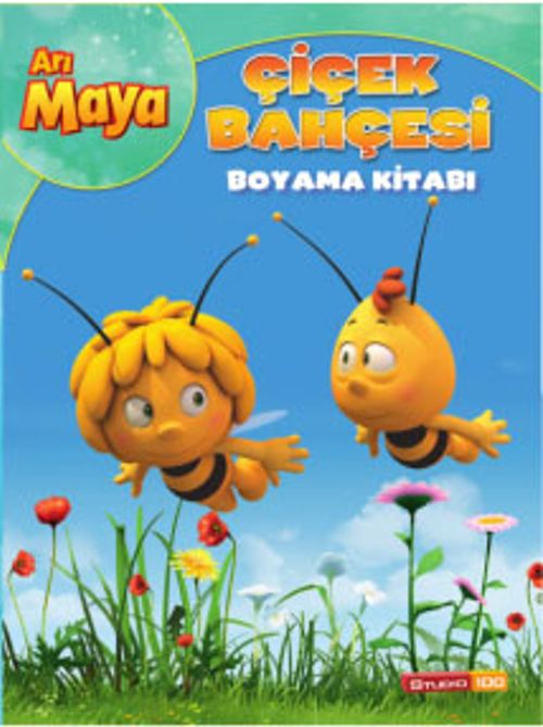Arı Maya Çiçek Bahçesi Boyama Kitabı