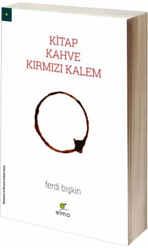 Kitap, Kahve, Kırmızı Kalem (Karton Kapak)