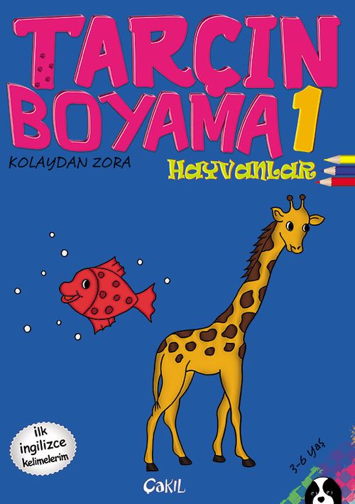 Tarçın Boyama 1 - Hayvanlar  (İlk İngilizce Kelimelerim)