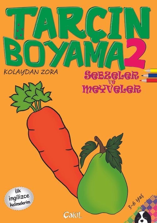 Tarçın Boyama 2 - Sebzeler ve Meyveler (İlk İngilizce Kelimelerim)