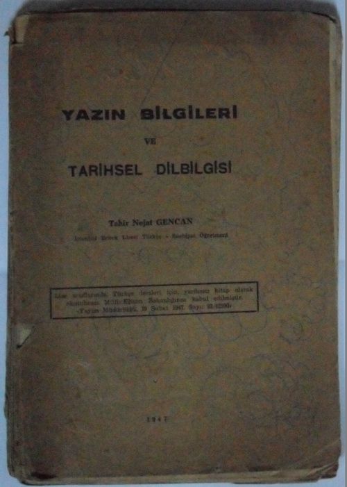 Yazın Bilgileri ve Tarihsel Dilbilgisi Kod: 8-E-18