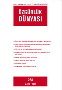 Özgürlük Dünyası / Aylık Sosyalist Teori ve Politika Dergisi / Mayıs 2015 Sayı:264
