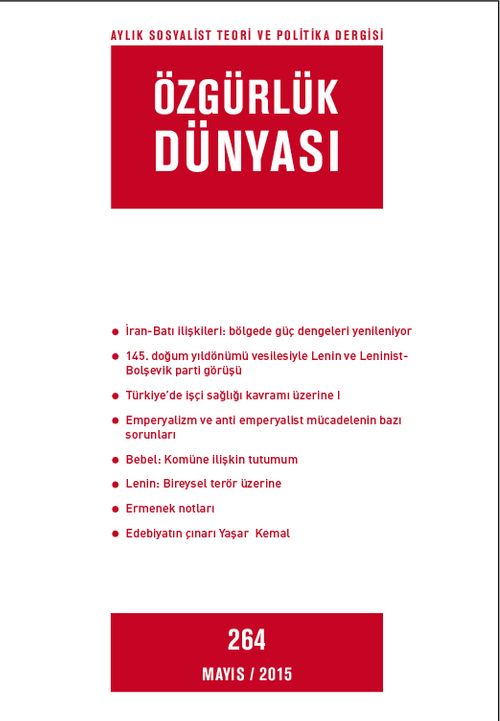 Özgürlük Dünyası / Aylık Sosyalist Teori ve Politika Dergisi / Mayıs 2015 Sayı:264
