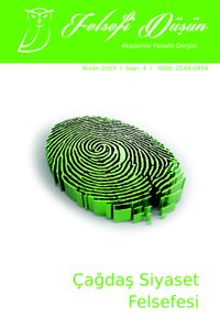 Felsefi Düşün Akademik Felsefe Dergisi Sayı:4 Çağdaş Siyaset Felsefesi