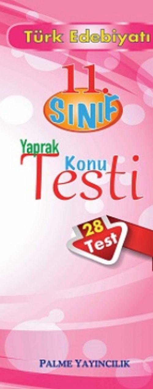 11.Sınıf Türk Edebiyatı Yaprak Konu Testi (28 Test)