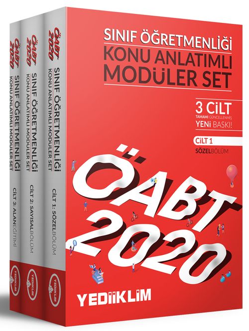 2020 KPSS ÖABT Sınıf Öğretmenliği Konu Anlatımlı Modüler Set (3 Kitap)