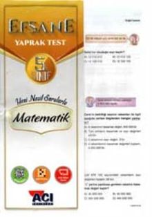 5. Sınıf Matematik Çek Kopart Yaprak Test