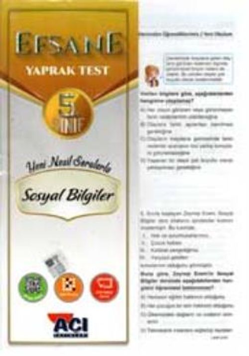 5. Sınıf Sosyal Bilgiler Çek Kopart Yaprak Test
