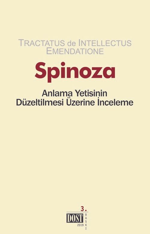 Spinoza & Anlama Yetisinin Düzeltilmesi Üzerine İnceleme