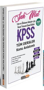 2020 KPSS Lise Önlisans Şah Mat Genel Yetenek Genel Kültür Tüm Dersler Konu Anlatımlı