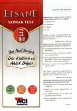 6. Sınıf Din Kültürü ve Ahlak Bilgisi Çek Kopart Yaprak Test