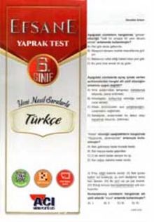 6. Sınıf Türkçe Çek Kopart Yaprak Test