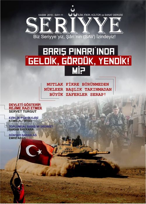 Seriyye İlim, Fikir, Kültür ve Sanat Dergisi Sayı:11 Kasım 2019