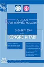 IX. Ulusal Spor Hekimliği Kongresi 24-26 Ekim 2003 Nevşehir