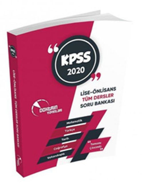 2020 KPSS Lise Önlisans Tüm Dersler Tamamı Çözümlü Soru Bankası 