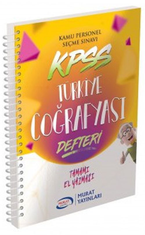 KPSS Türkiye Coğrafyası Defteri Tamamı Elyazmalı (2604)